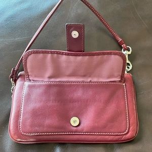 Red Coach Wristlet Purse